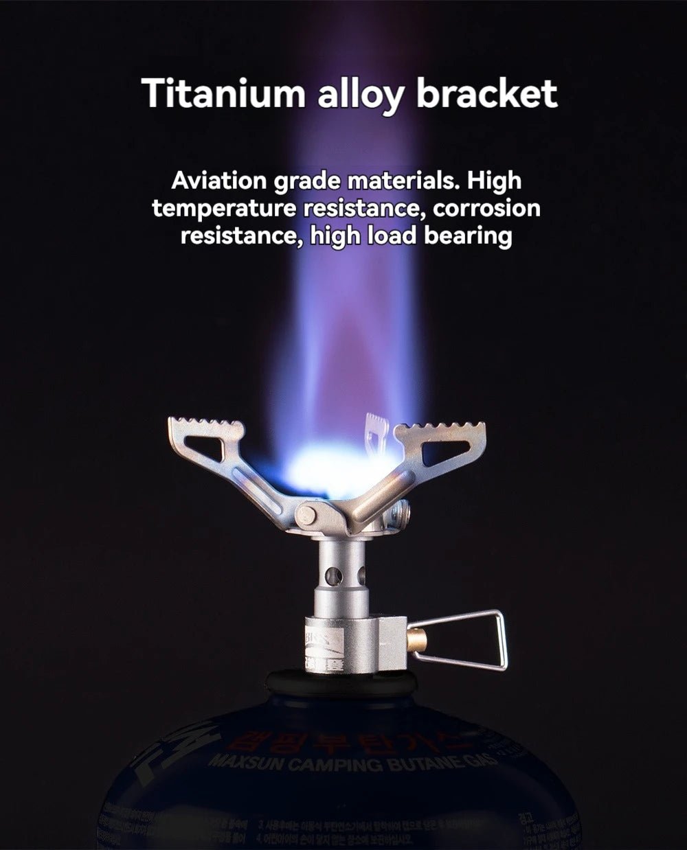 BRS-3000T Mini quemadores de Gas de titanio para acampar, estufa de bolsillo de una sola pieza de 25g, horno de cocina plegable para exteriores y senderismo, portátil 