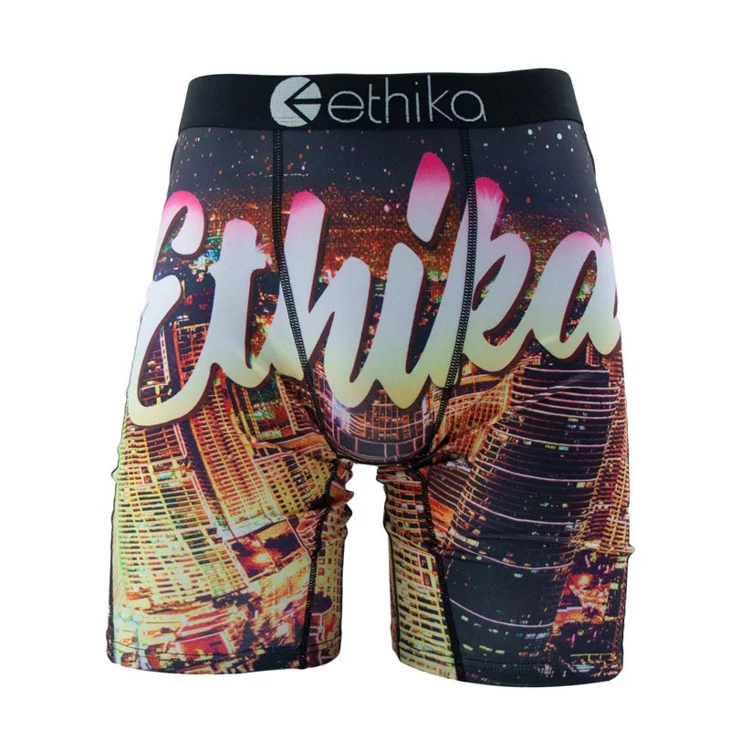 ETHIKA, 1 Uds., ropa interior para hombre, Boxershorts sexis, bañadores transpirables para hombre, calzoncillos de talla grande S-3XL para hombre, calzoncillos de natación, Boxers para hombre