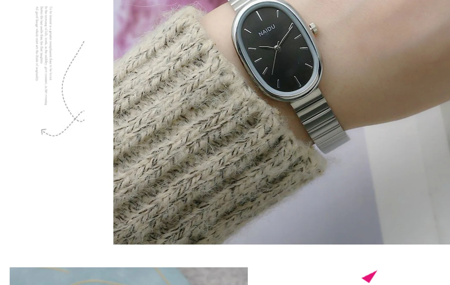 Reloj de cuarzo ovalado con esfera pequeña para mujer, correa de bambú de acero inoxidable, reloj de pulsera de regalo de lujo a la moda para estudiantes y niñas, envío directo