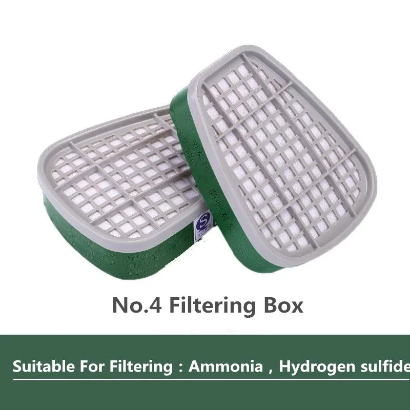 6200/7502/6800 Mascarilla de gas quÃÂmico 6001/6002/6004 Caja 5N11 Filtro de protección de algodón Mascarilla de pinturaRespiratorAccesorios reemplazables