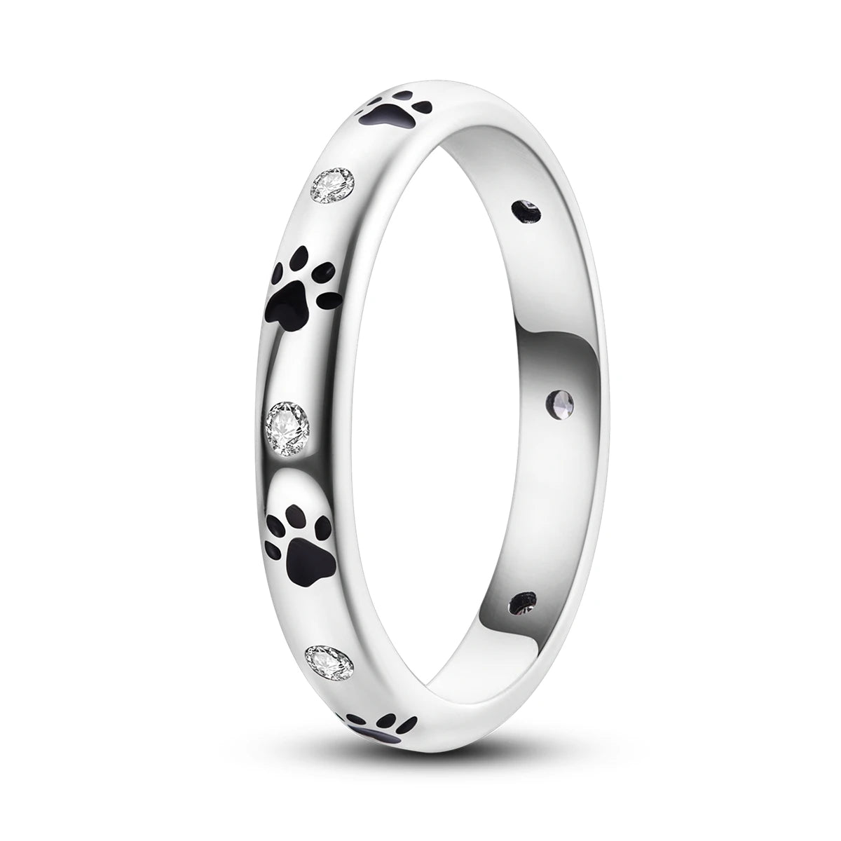 Anillo de Plata de Ley 925 Original para mujer, joyería fina con circonita, luciérnaga, corazón, cruz