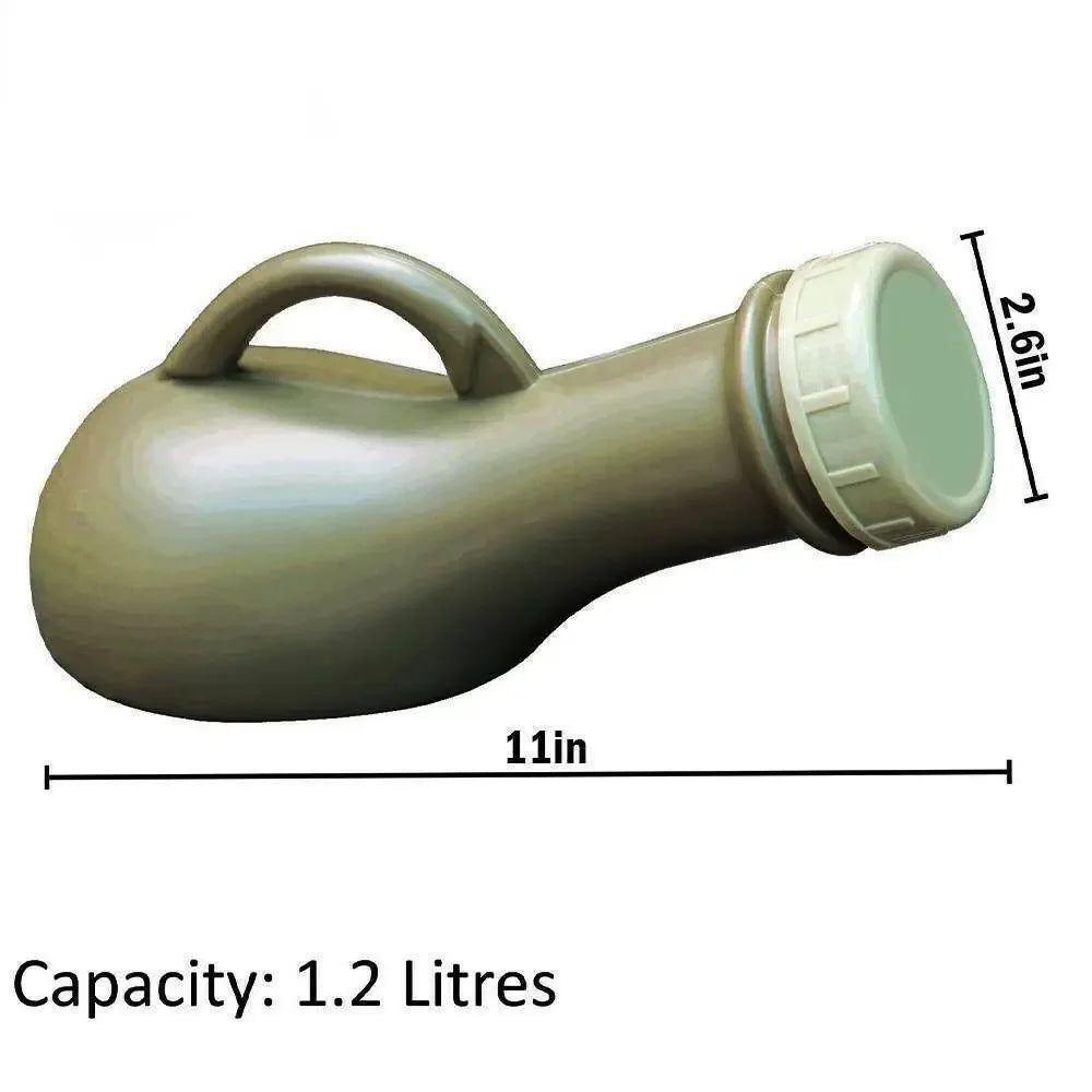 1 Uds. Botella de orinal portátil Unisex de 1000ml, herramientas de almacenamiento de orina para viajes de acampada, suministros para exteriores