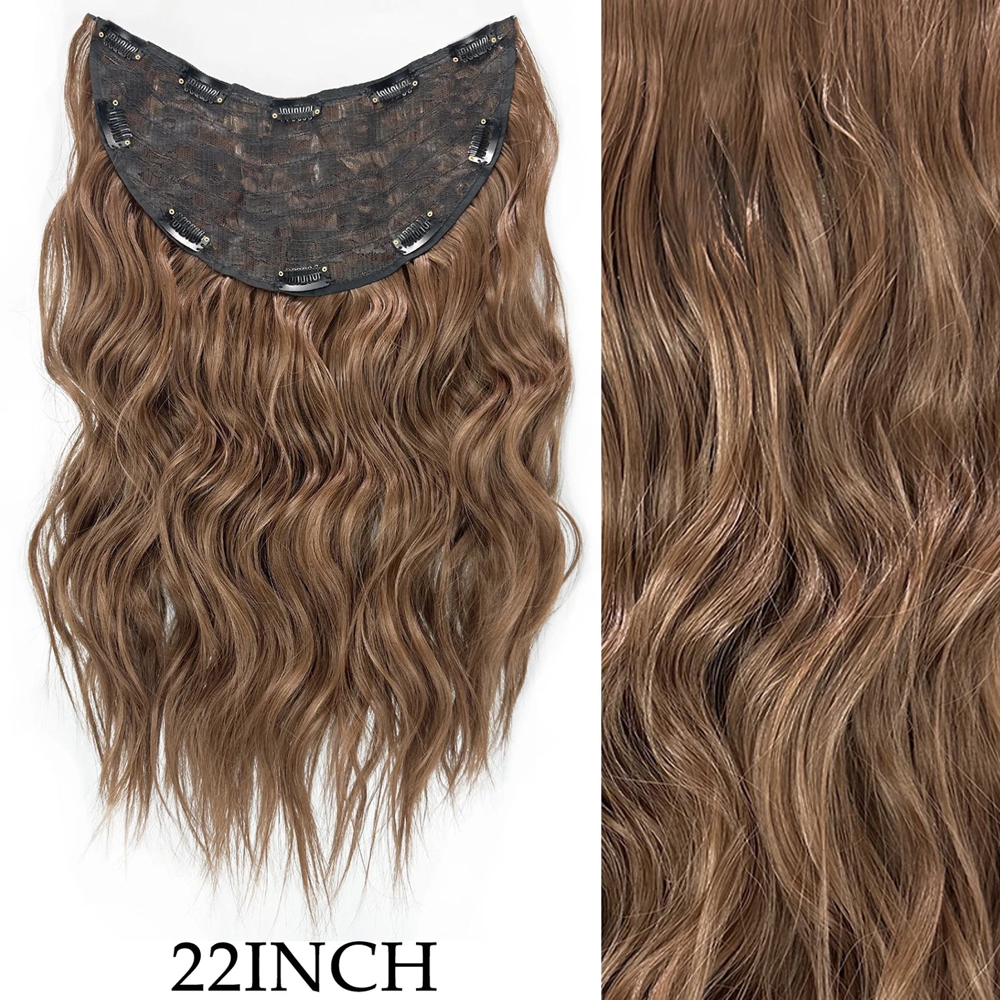 7 unids/set 16 Clips extensión de cabello negro largo liso pelo Natural Ombre peluca fibra resistente al calor para peinado de mujer