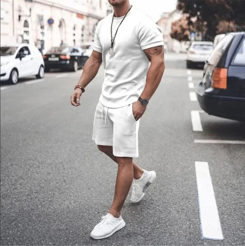 Conjunto de camiseta y pantalones cortos Hip Hop Y2T para hombre y mujer, conjunto deportivo de manga corta a la moda, novedad de verano 2025