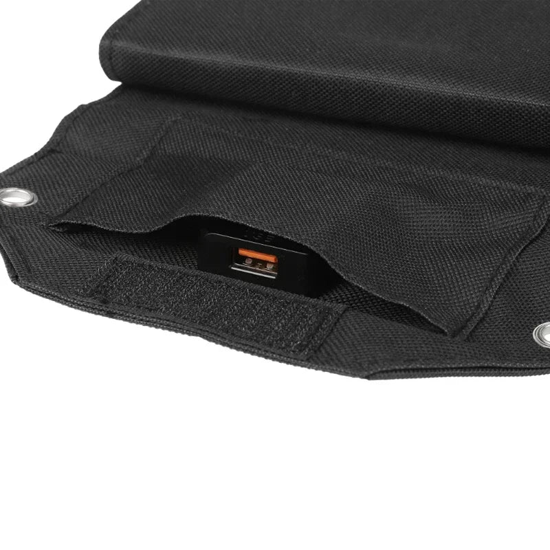 Panel Solar plegable de 60W, 80W, 100W, 5V, USB, bolsa plegable portátil, cargador de batería para teléfono, Camping al aire libre, Banco de energía impermeable