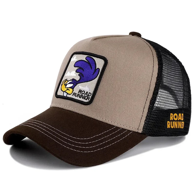 Gorra de béisbol de algodón con Cierre trasero de dibujos animados de Anime de marca de alta calidad para hombres y mujeres, gorro de malla de Hip Hop para papá, gorra de camionero, triangulación de envÃos