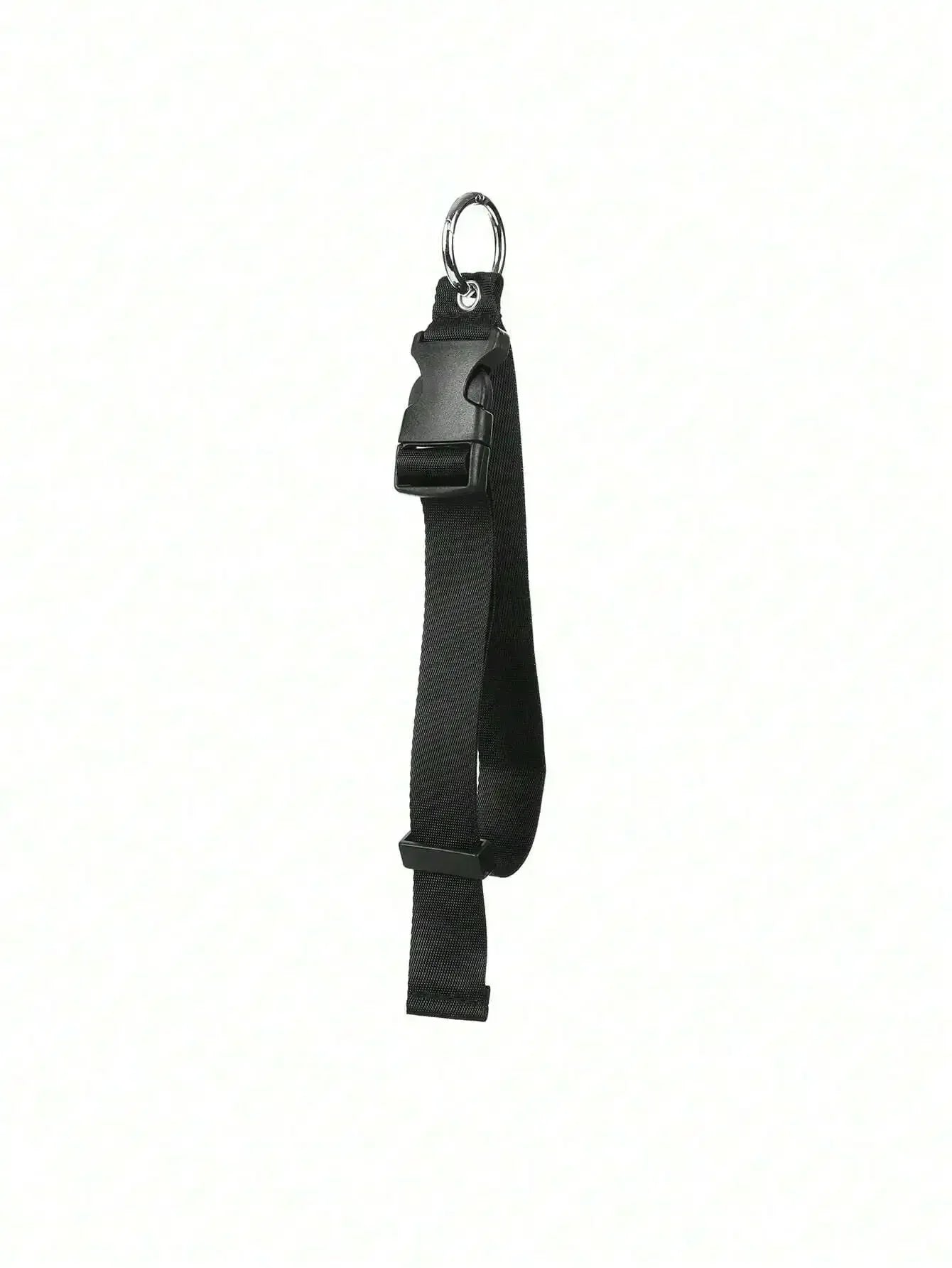 Soporte de correa de equipaje antirrobo de nailon negro portátil, pinza para agregar bolsa, Clip para bolso, uso para llevar multiherramienta, herramienta para acampar y hacer senderismo