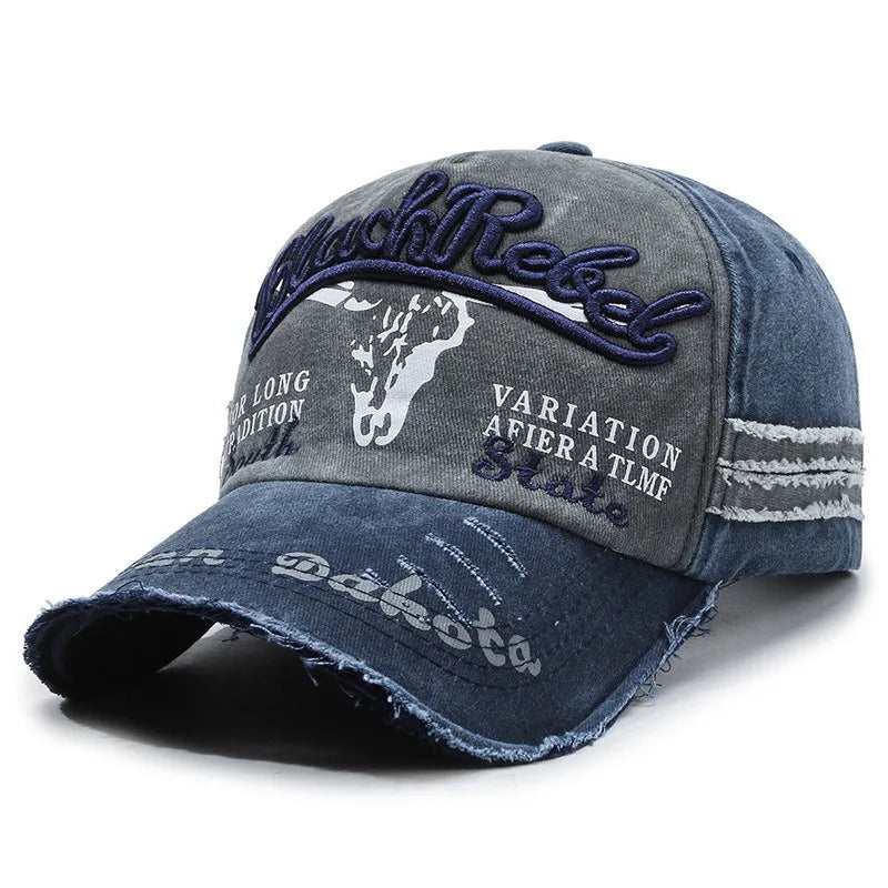 Nueva gorra de béisbol de algodón lavada a la moda para hombre, gorra deportiva Retro para hombre para las cuatro estaciones, gorra deportiva para exteriores, accesorio para hombre