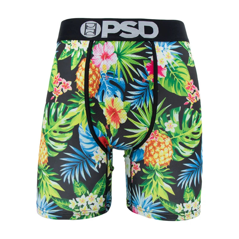 1 Uds. Ropa interior sexi para hombre, Boxershorts, calzoncillos estampados a la moda para hombre, bragas transpirables, ropa interior para hombre, Cuecas, Boxer para hombre, ropa interior