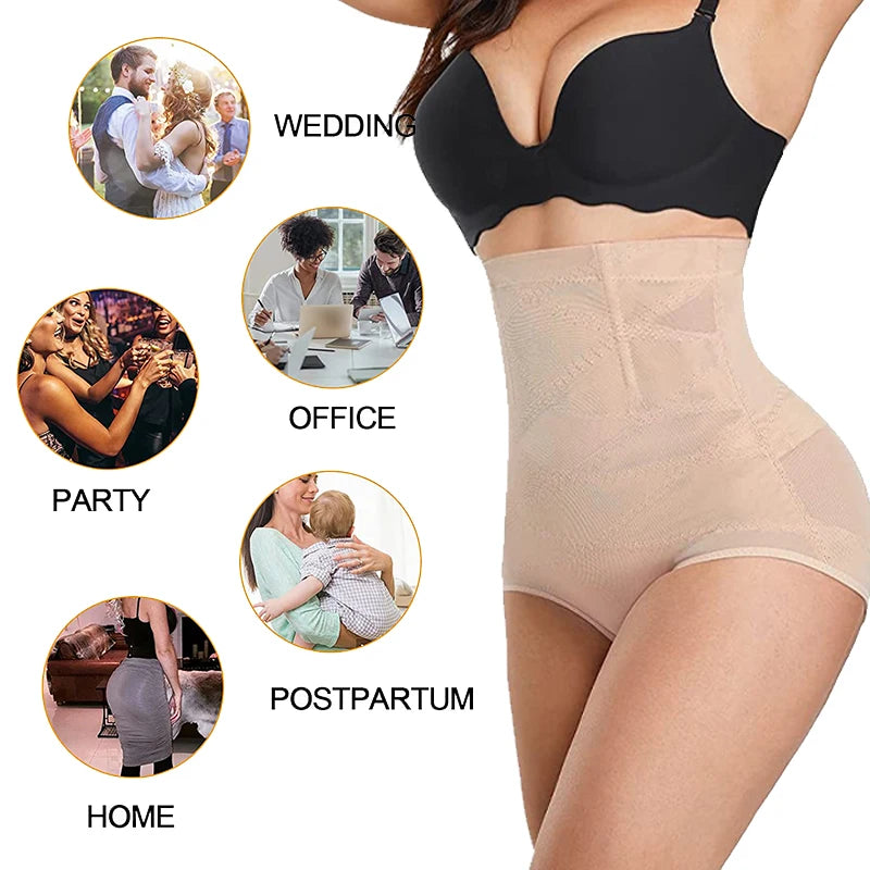 Faja moldeadora de cuerpo de cintura alta, fajas en forma de X, Control de barriga, bragas moldeadoras, entrenador de cintura adelgazante, levantador de glúteos, moldeadores de ropa interior