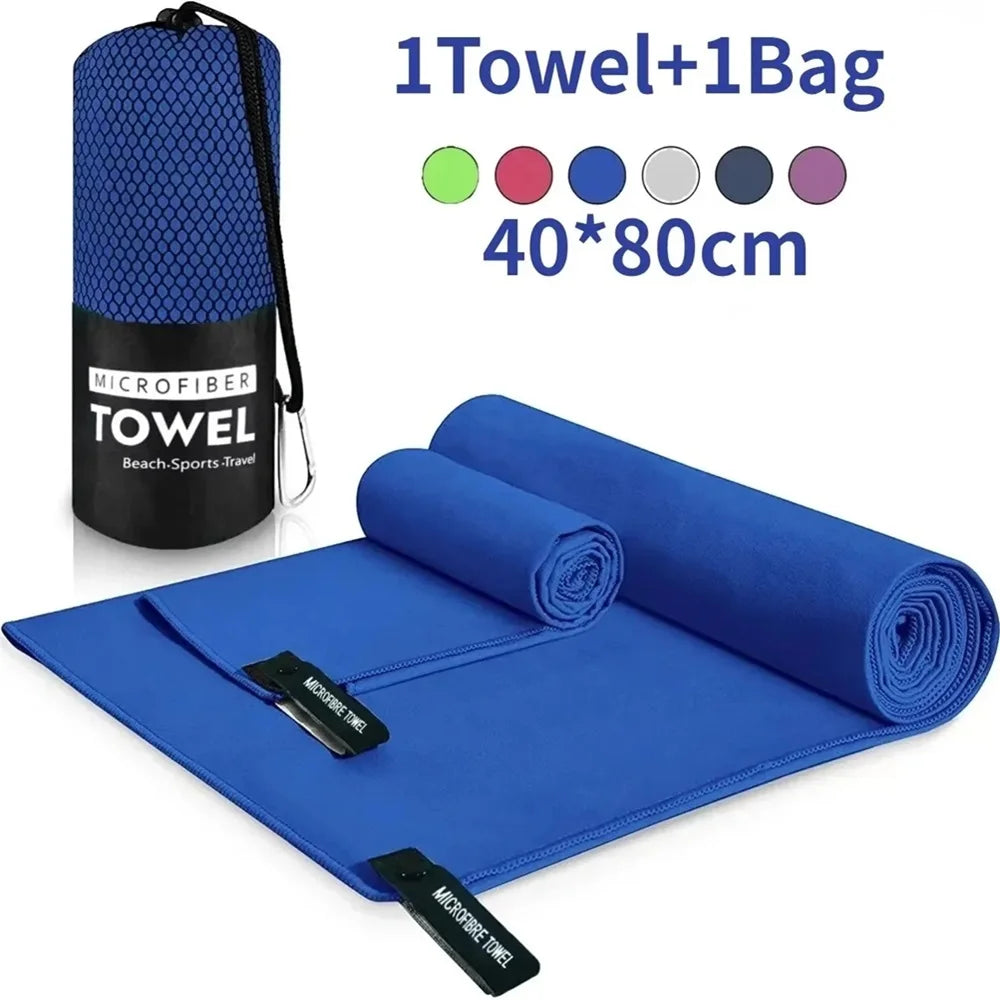 Toalla deportiva de secado rápido 40x80CM azul gris verde naranja natación gimnasio Fitness Camping correr playa toallita toallas