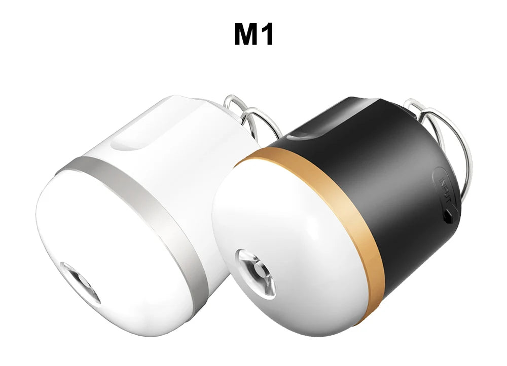 Linterna de Camping portátil, luz de trabajo de emergencia de 660 lúmenes, 4 modos de atenuación, linterna impermeable para exteriores, lámpara de tienda recargable por USB