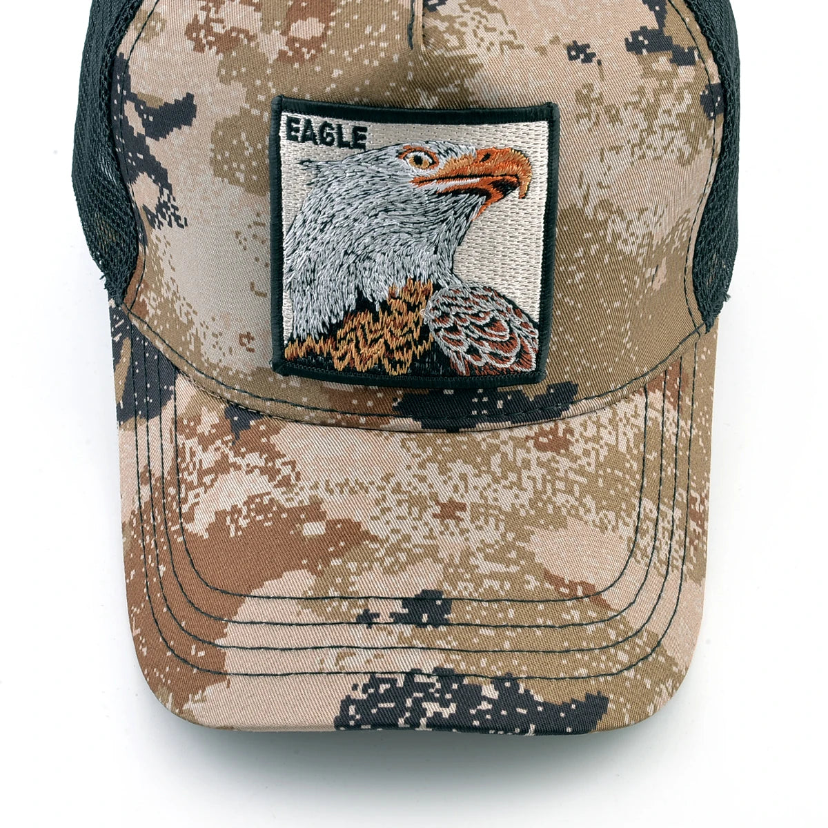 Gorras de camionero de moda con parche de cabra bordado gorra de béisbol Snapback para las cuatro estaciones para hombres y mujeres gorra con visera ajustable