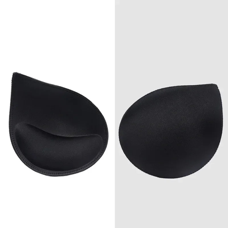 Accesorios redondos para mujer, traje de baño de esponja 3D, sujetador de realce de pecho, relleno, potenciadores de pecho, inserto de espuma, copa triangular para el pecho, 2 uds.