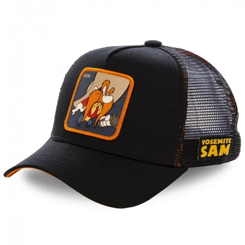 Gorra de béisbol de algodón con Cierre trasero de dibujos animados de Anime de marca de alta calidad para hombres y mujeres, gorro de malla de Hip Hop para papá, gorra de camionero, triangulación de envÃos