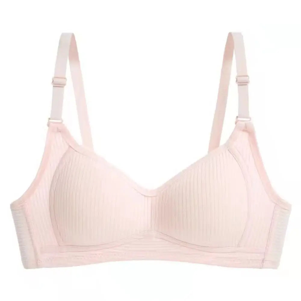 Sujetador inalámbrico ajustado para mujer, Bralettes con pechos recogidos a prueba de golpes, lencería antiflacidez, sujetador con escote en V profundo para verano