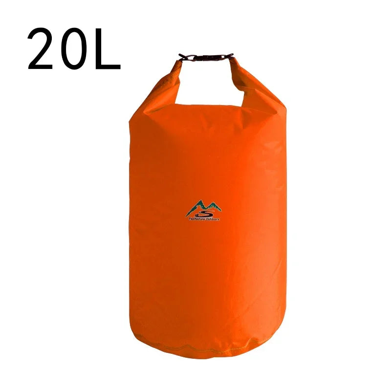 Bolsa seca impermeable 5L10L20L40L70L para acampar, senderismo, natación, Rafting, Kayak, río, senderismo, pesca, bolsa de agua al aire libre