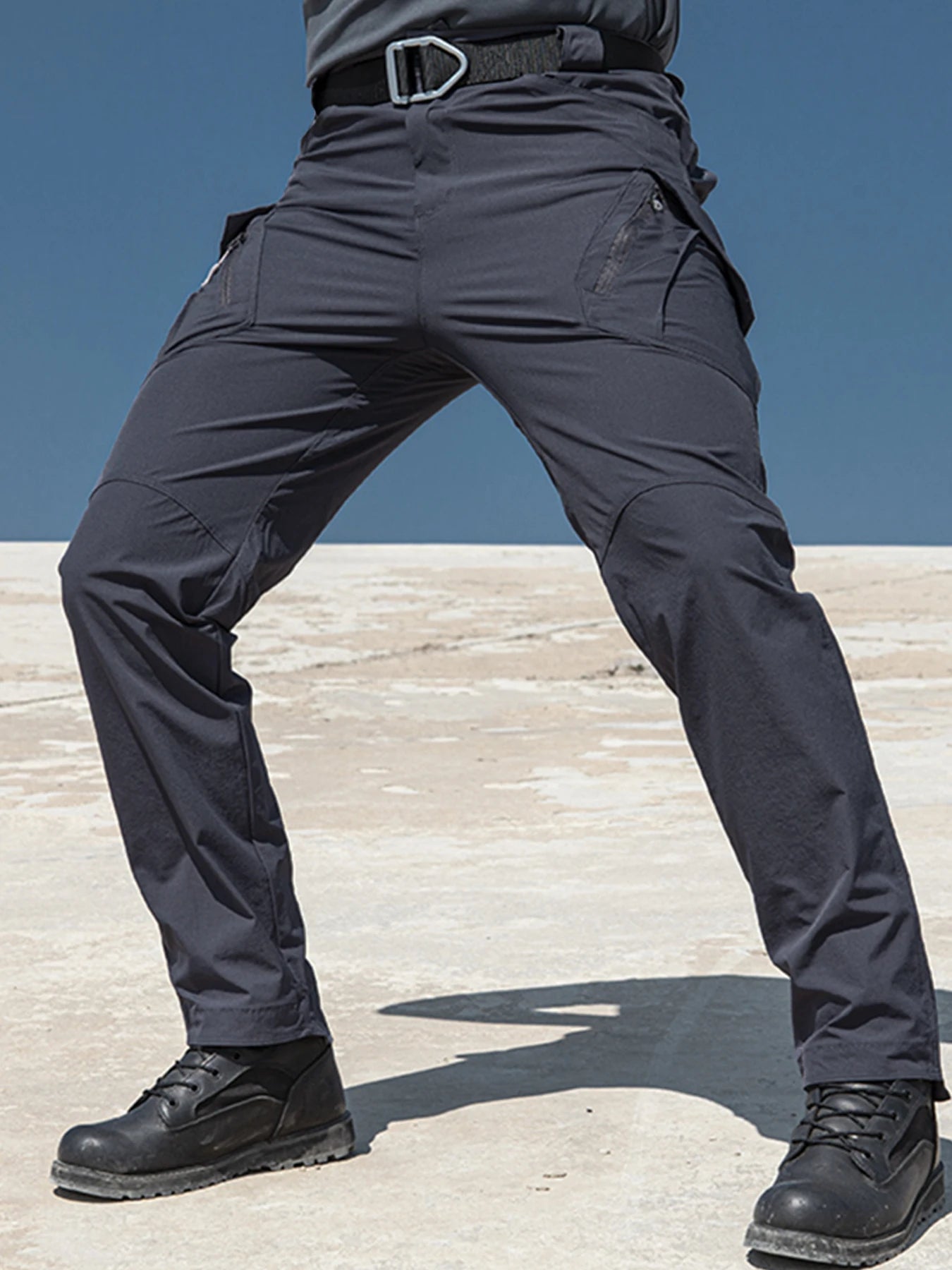 Pantalones Cargo tácticos para hombre, pantalones tácticos transpirables impermeables, pantalones largos militares informales para hombre, pantalones Cargo de secado rápido para hombre