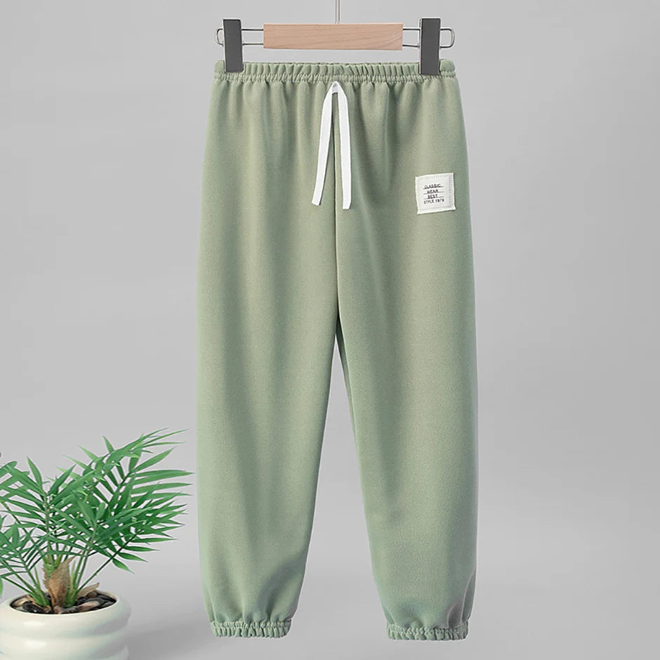 1/3/6 Pcs Children's Solid Color Drawstring Strap Shorts Boy Casual Fashion Pants Girl Joker Comfortable Elastic Waist Pants