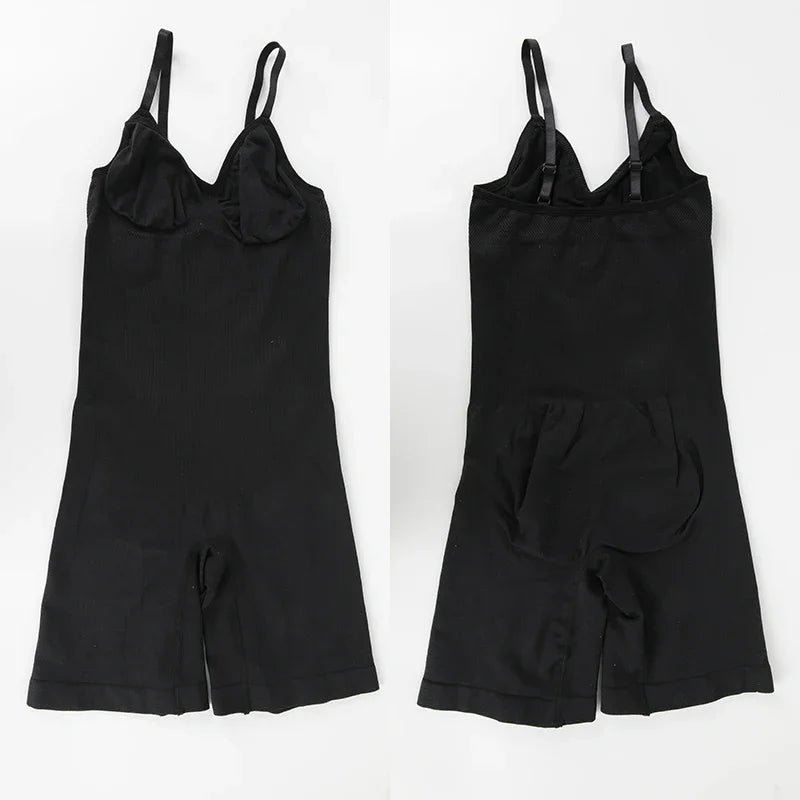 Nuevo Body moldeador para mujer, camiseta sin mangas con Control de barriga, moldeador de cuerpo completo, pantalones cortos antirozaduras, entrenador de cintura adelgazante, levantador de glúteos