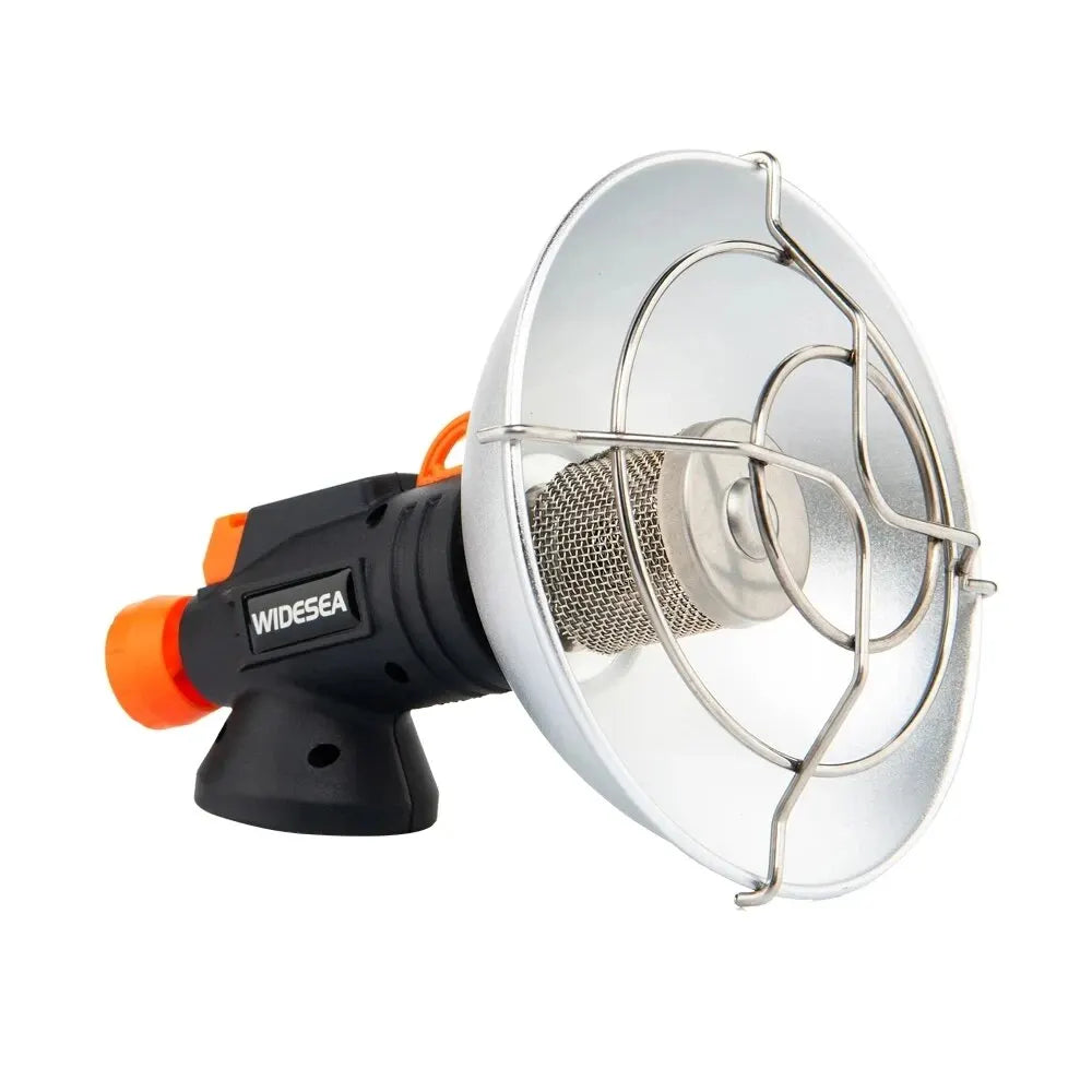 Calentador de Camping Widesea, chimenea portátil de acero inoxidable para invierno, estufa al aire libre, quemador de Gas para senderismo, equipo de supervivencia de calefacción