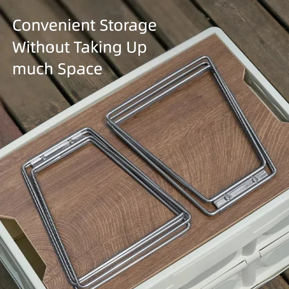 Estante plegable para equipo de acampada al aire libre, estante para caja de hielo, estante para contenedor de caja refrigerada plegable para acampar, 1 ud./2 uds.