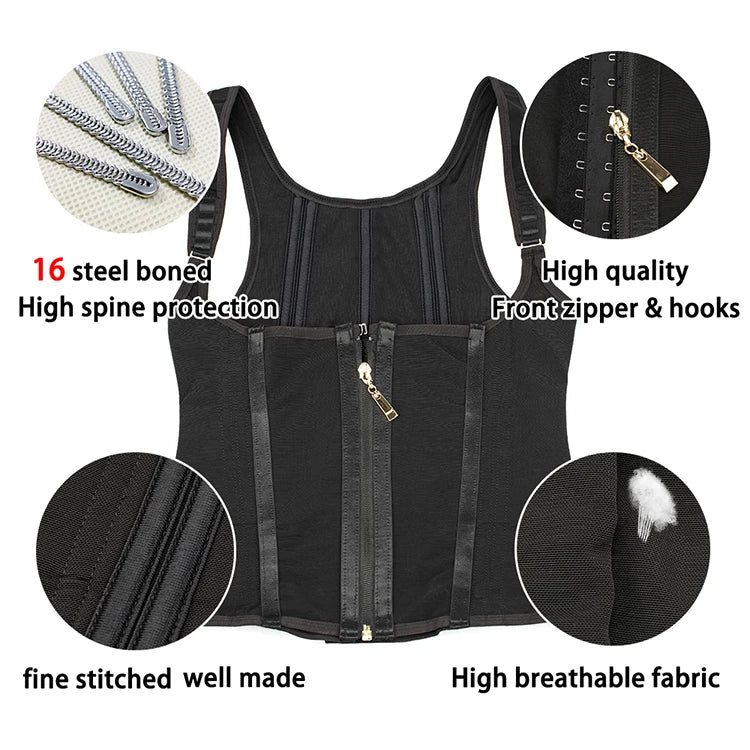 Faja de corsé colombiano para mujer, faja correctiva reductora de vientre, entrenador de cintura, carpeta de vientre adelgazante, ropa moldeadora de vaina plana