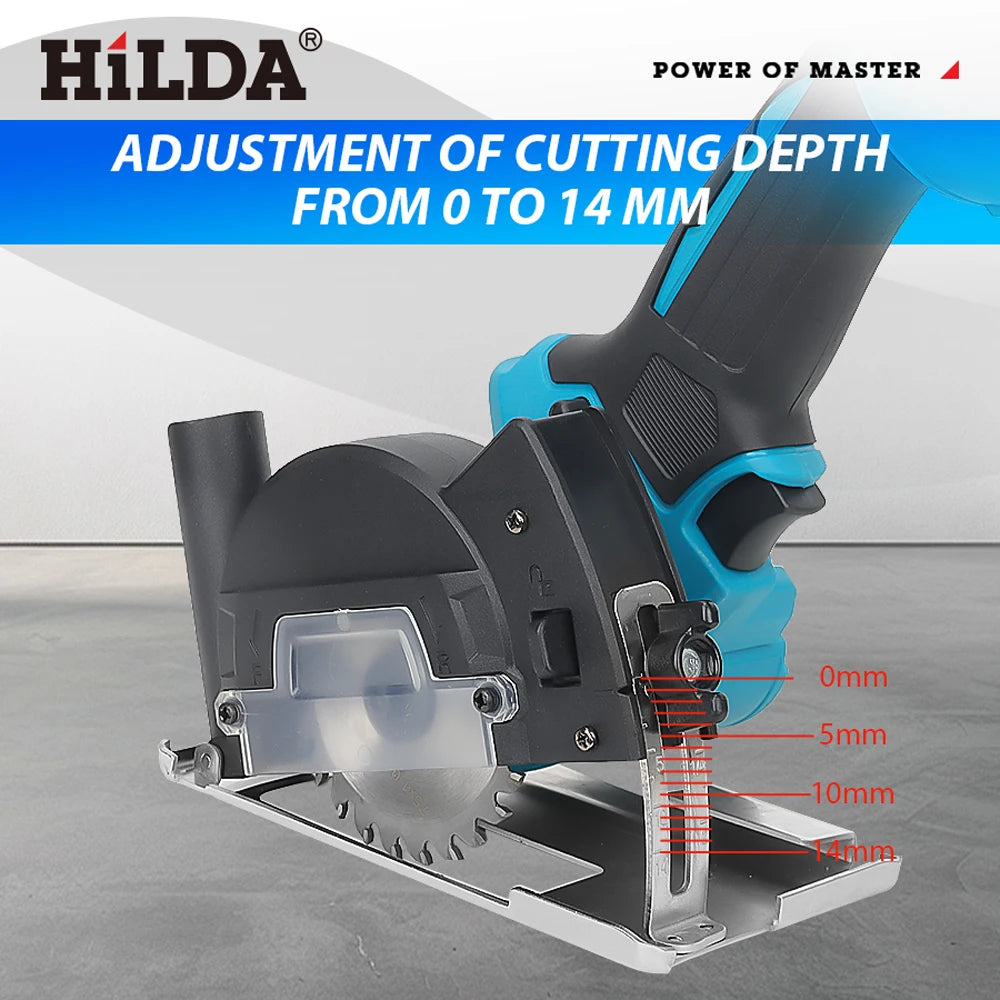 Mini amoladora angular recargable en miniatura HILDA de 12V con baterÃa, amoladora pulidora de hoja de corte para cortar diamante inalámbrico