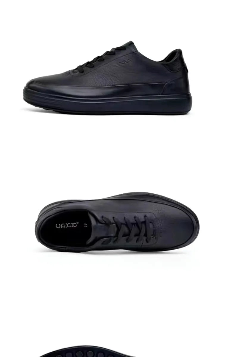 Zapatos de cuero genuino de alta calidad para hombre, zapatillas cómodas de verano, zapatos de moda para hombre, zapatos de monopatÃn versátiles de cuero suave