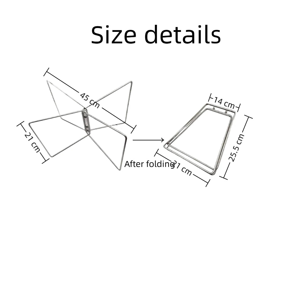 Estante plegable para equipo de acampada al aire libre, estante para caja de hielo, estante para contenedor de caja refrigerada plegable para acampar, 1 ud./2 uds.