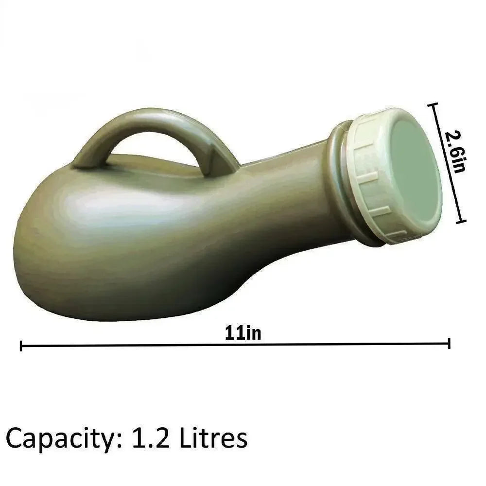 1 Uds. Botella de orinal portátil Unisex de 1000ml, herramientas de almacenamiento de orina para viajes de acampada, suministros para exteriores