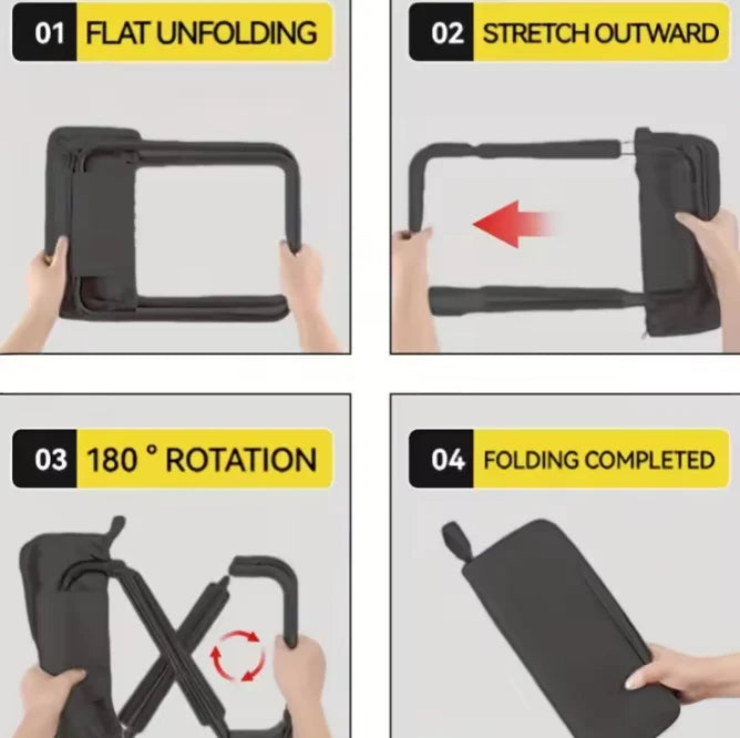 Taburete plegable portátil con cremalleras ajustables, estructura de metal duradera, silla de pesca con cremallera, silla para acampar al aire libre y senderismo