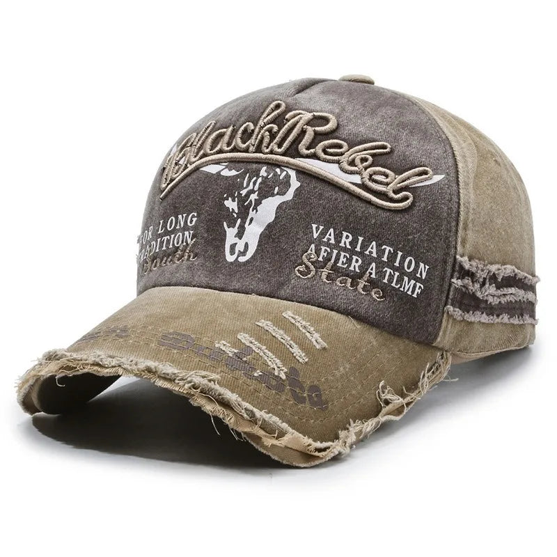 Nueva gorra de béisbol de algodón lavada a la moda para hombre, gorra deportiva Retro para hombre para las cuatro estaciones, gorra deportiva para exteriores, accesorio para hombre