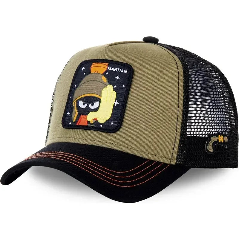 Gorra de béisbol de algodón con Cierre trasero de dibujos animados de Anime de marca de alta calidad para hombres y mujeres, gorro de malla de Hip Hop para papá, gorra de camionero, triangulación de envÃos