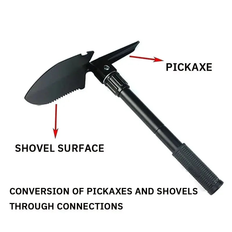Pala de ingeniero, pala militar para exteriores, pala militar plegable multifuncional, vehículo, pala de pesca para acampar, púa, 1 ud.