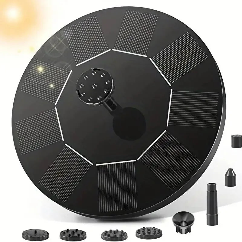 Bombas para fuente flotante con energía solar en 13 cm, 16 cm, 18 cm Tamaños: Ideal para baños de pájaros, piscinas de jardín y decoración de estanques