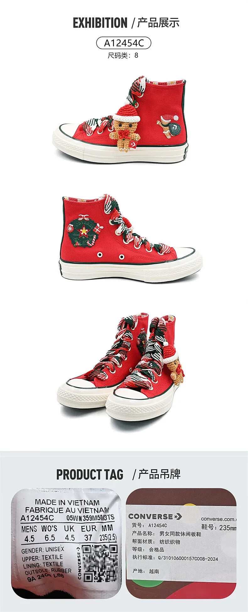 Zapatos Converse para hombre y mujer, novedad de invierno 2024, moda de los años 70, zapatos de lona informales cómodos y ligeros que combinan con todo, A12454
