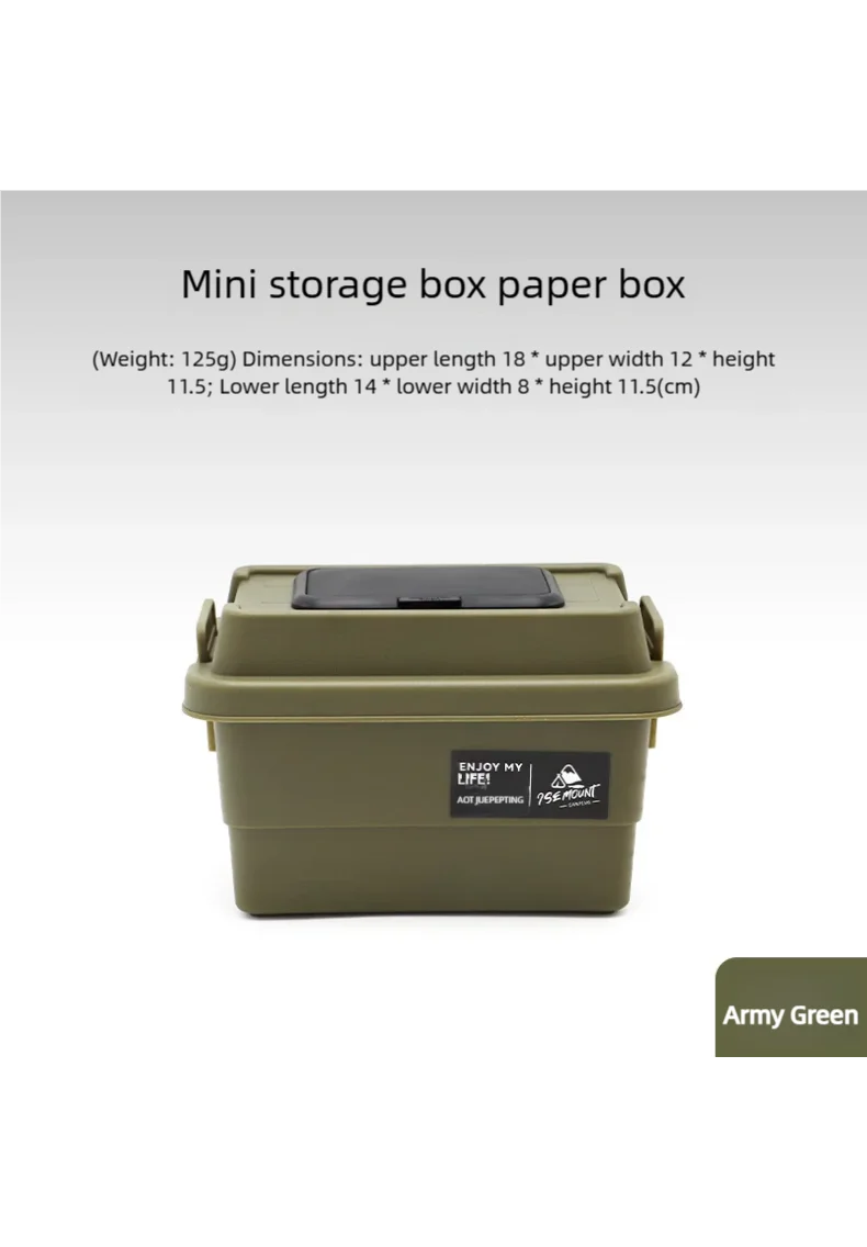 Estuche de pañuelos para acampar, caja de almacenamiento de papel para servilletas de escritorio, organizador portátil de botellas de condimentos para pícnic al aire libre