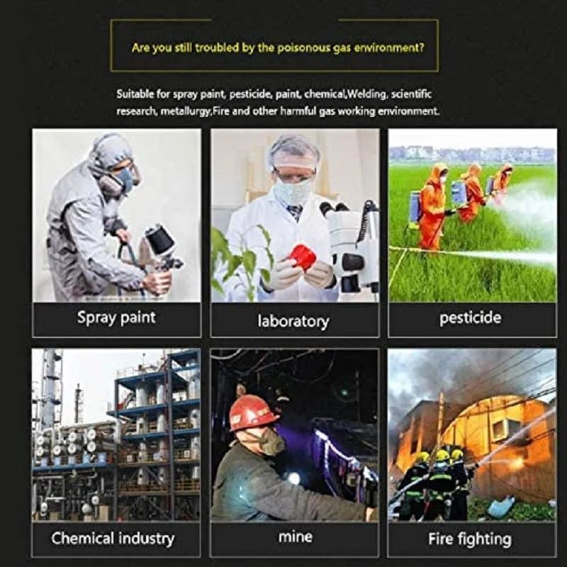 Máscara de Gas y polvo 6200, media cara con filtros de partÃÂculas 5N11, juego de gafas para trabajo Industrial, pintura en aerosol, molienda de decoración 