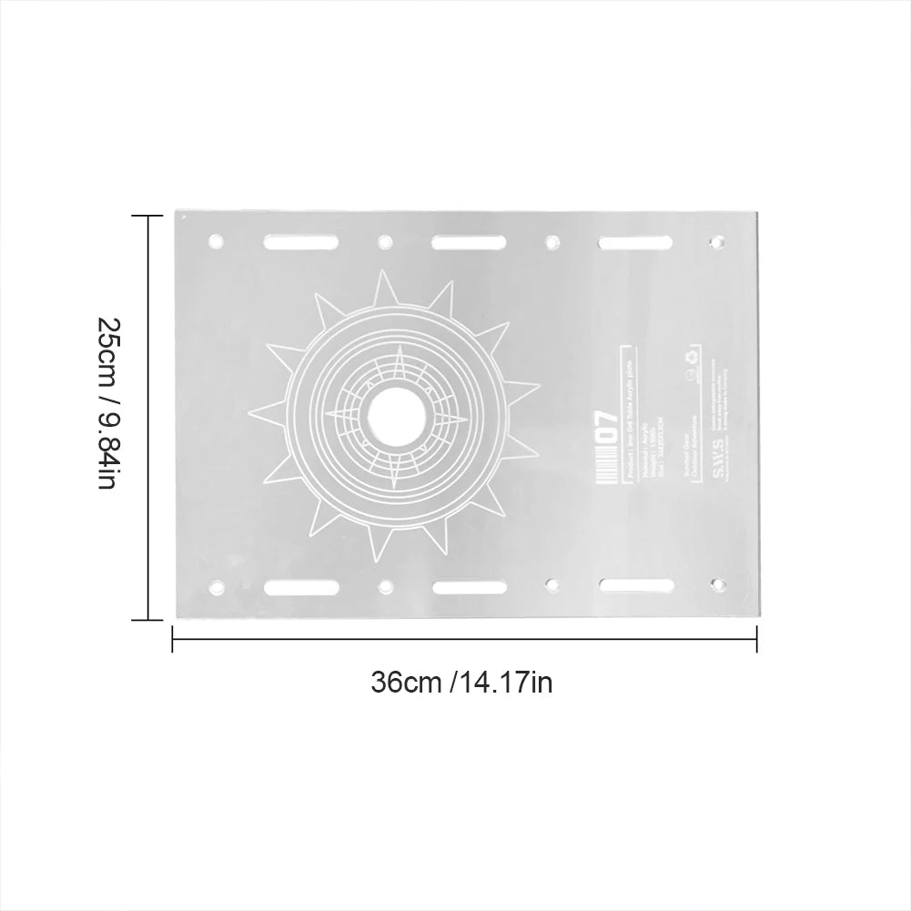 Tablero transparente acrílico para acampar al aire libre, tablero transparente de una unidad, Compatible con tableros de mesa IGT, tablero de mesa transparente hickened