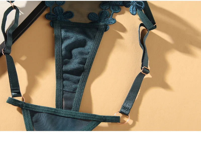 Bragas sexys de encaje para mujer, ropa interior transpirable con Tirantes ajustables, tangas transparentes de hilo Dental, 2024