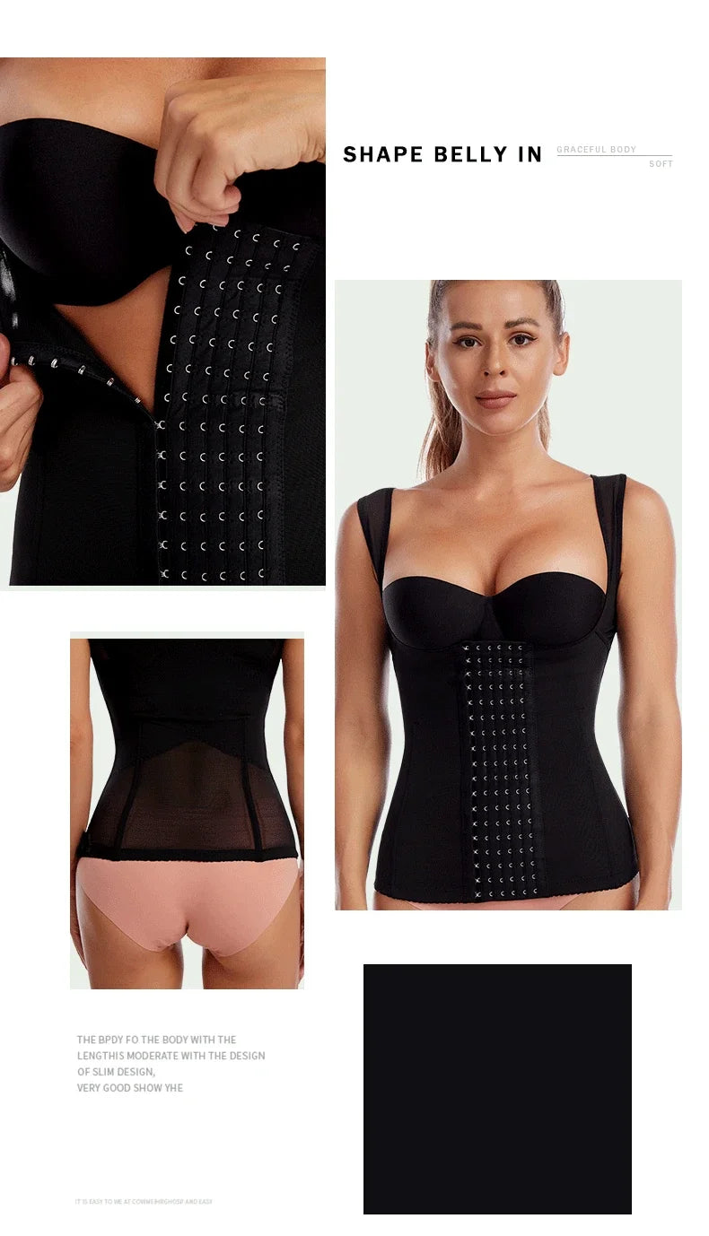 Corsé de cintura posparto para mujer, Top de barriga, ropa moldeadora, envoltura adelgazante, entrenador de cintura plana para vientre, moldeador de cuerpo