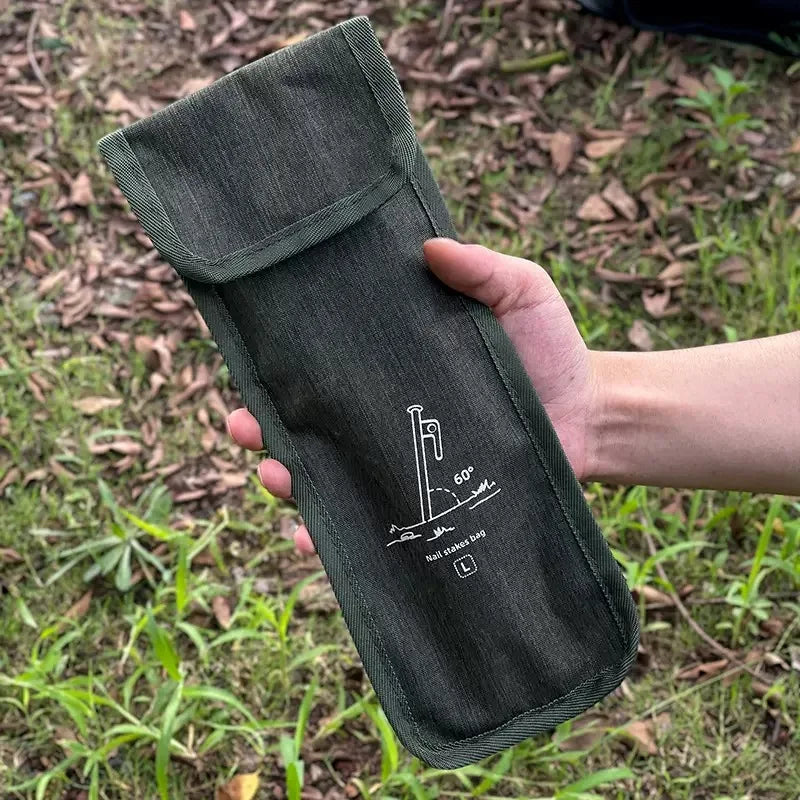 Bolsa de almacenamiento de tela Oxford para uñas de suelo al aire libre, Kit de Camping, equipo de Camping de viaje multifuncional, bolsa de almacenamiento de accesorios 