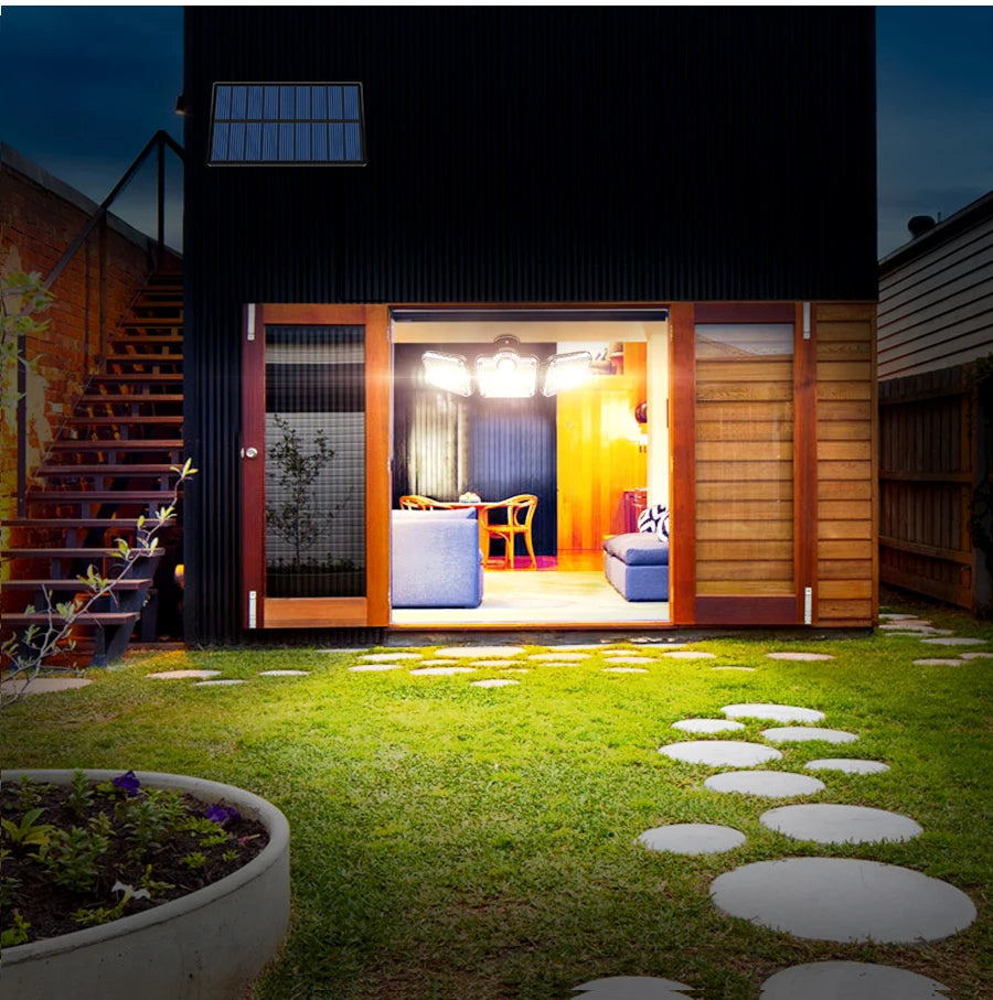 122/333LED luces solares Sensor de movimiento al aire libre inducción humana 3 modos IP65 impermeable energÃÂa Solar garaje patio lámpara de pared del pasillo