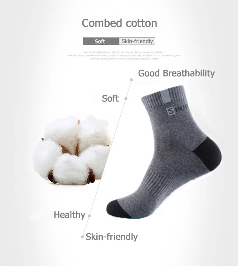 5 pares de calcetines de algodón para hombre, zapatillas deportivas transpirables suaves con letras a la moda, medias de tubo medio de alta elasticidad, toalla Sox de verano