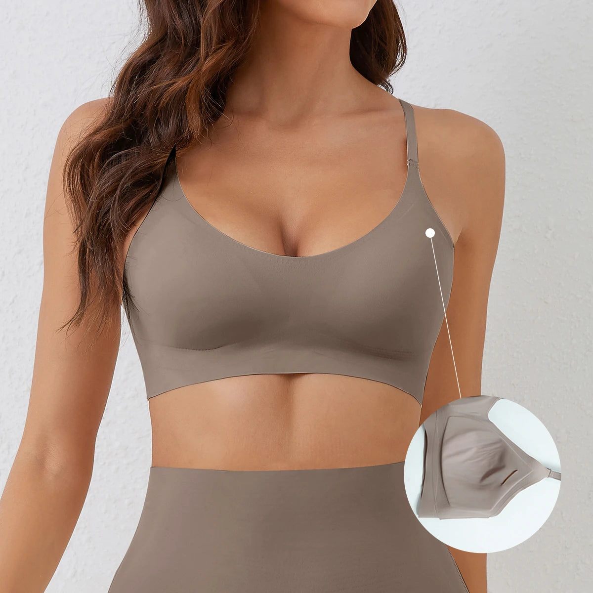 Ropa interior sin costuras con soporte suave, colección cómoda sin anillos de acero, estilo de sujetador ligero y fino y transpirable