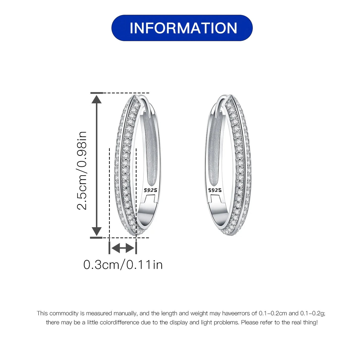 Orstarry-pendientes circulares de Plata de Ley 925 con forma de gota para mujer, aretes colgantes, joyería versátil para fiesta, regalos
