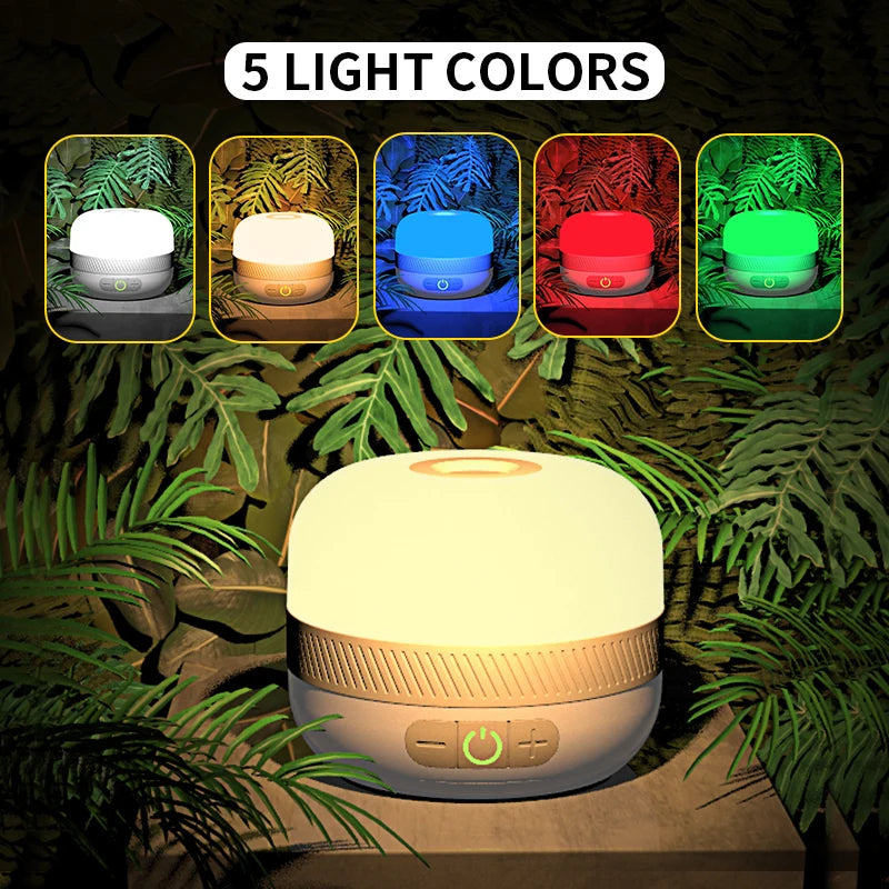 Linterna de Camping recargable LV10, linterna de Camping de 230 horas con imán, accesorio de iluminación, carpa de pesca, luz de emergencia portátil