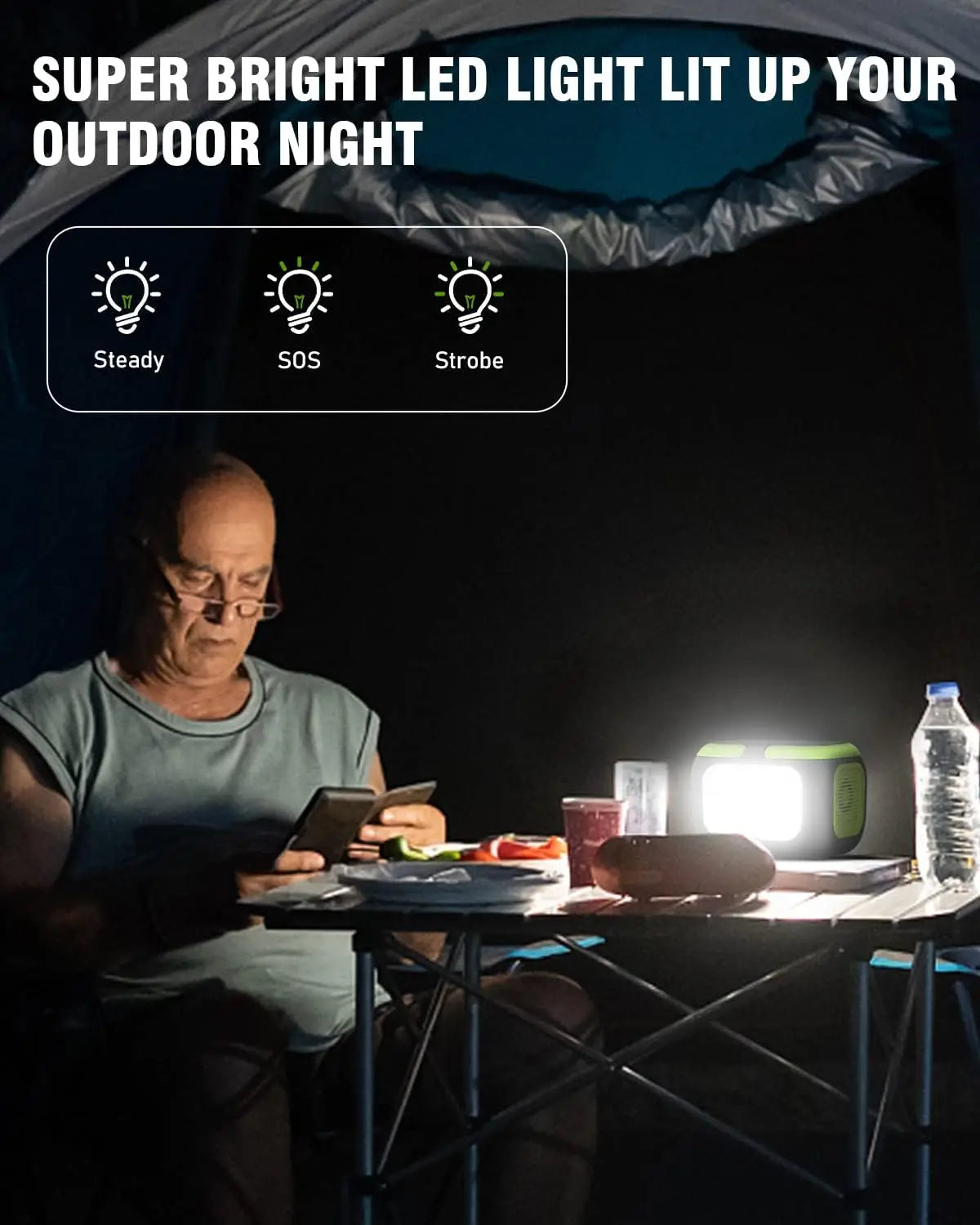 Estación de energÃa portátil de 200W, generador Solar de 155Wh, banco de energÃa de 42000mAh con salida de CA de 110V, CC, USB QC3.0 para acampar al aire libre RV
