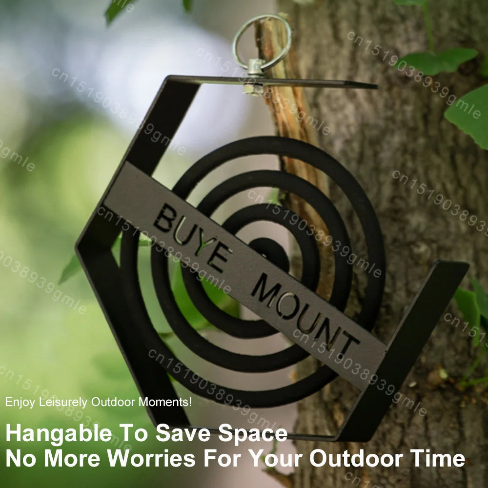 Bandeja de bobina para mosquitos al aire libre, herramientas de Camping, soporte para bobina de mosquitos para senderismo turístico, suministros de Camping, soporte para bobina de mosquitos colgante